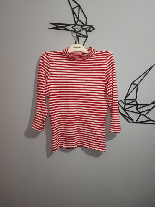 Koszulka, bluzka w czerwone paski Only S