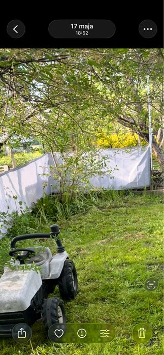 Poliestrowa osłona na plot 75cmx600cm - stan dst