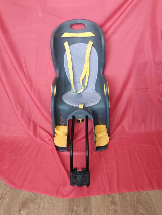 Велокресло с замком до 22 кг Велосипедное кресло на раму велосипеда