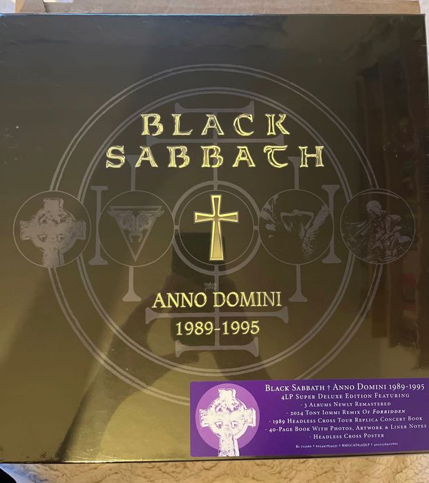 BLACK SABBATH - ANNO DOMINI: 1989 - 1995 (4xLP BOX), nowe, folia