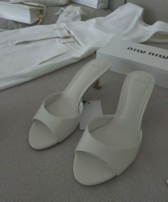 Мюлі mango/маленький каблук