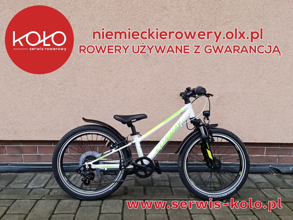 Rower dziecięcy CONWAY koła 20 SHIMANO aluminium LEKKI rabat WYSYŁKA
