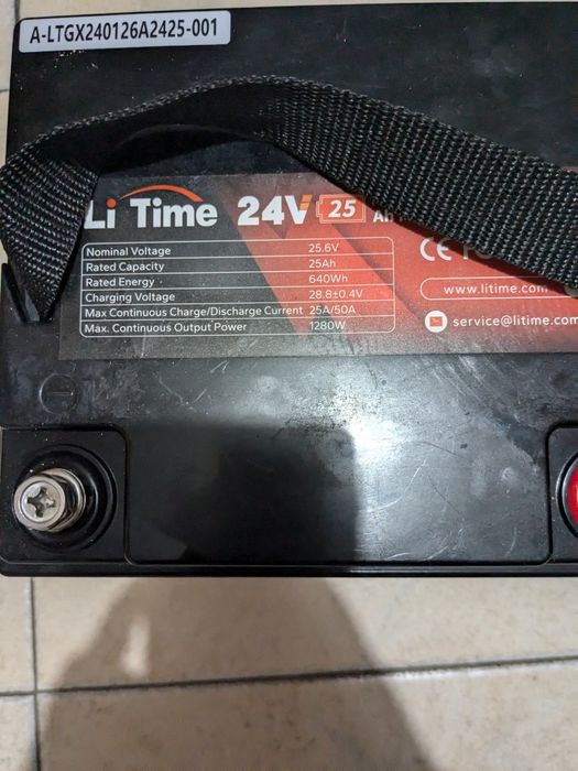 Bateria lifepo4 Li.Time 24v 50ah | 1280wh