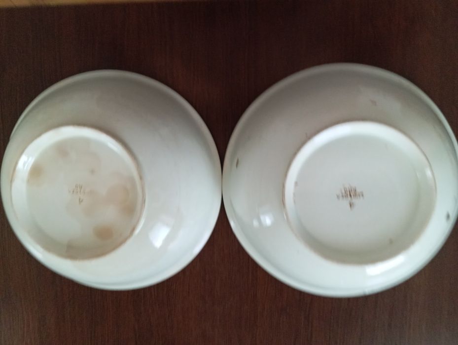 Старовинні дві глибокі  Польські миски для пирогів.