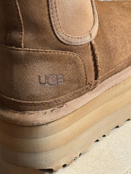 UGG Neumel chelsea chestnut platform угги оригінал