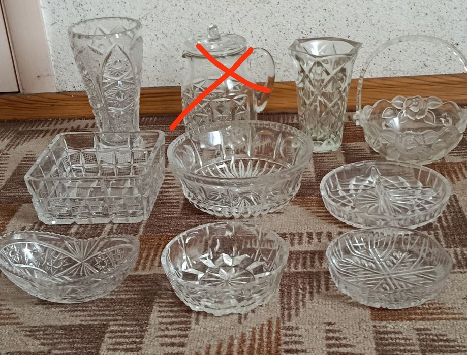 Ретро блюда, вазы, кувшины, хрусталь