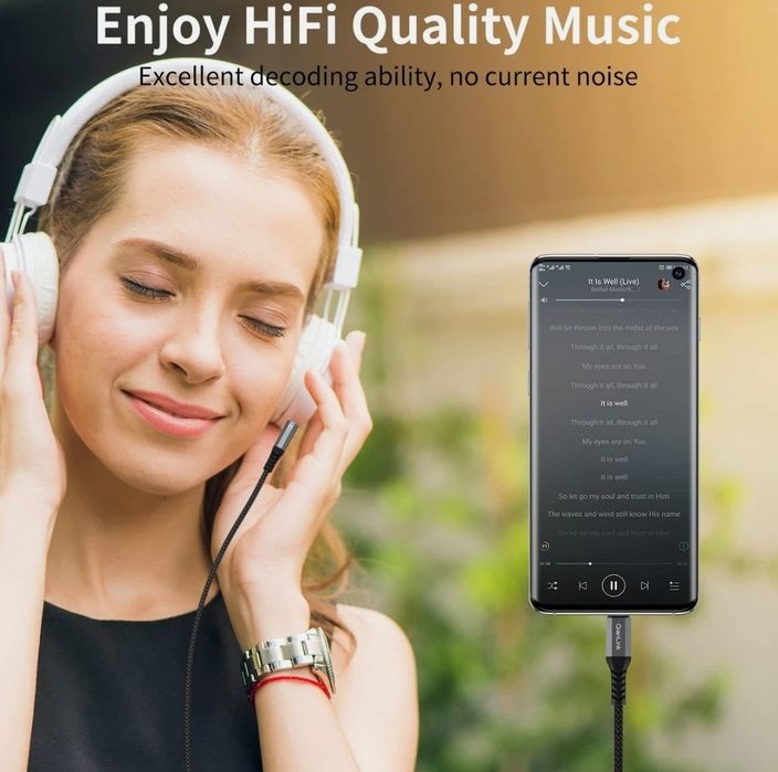 Адаптер, перехідник type C Aux audio Quianlink 2 шт.