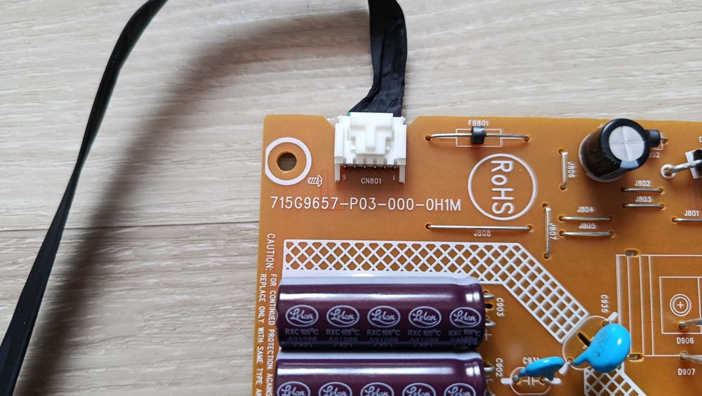 Б/В Плата блок живлення для монітора Dell P2419H 715G9657-P03-000-0H1M та кабелі