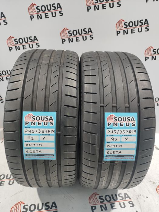 2 pneus 90% de piso 245-35rR19 Kumho - Oferta dos Portes 160 Euros