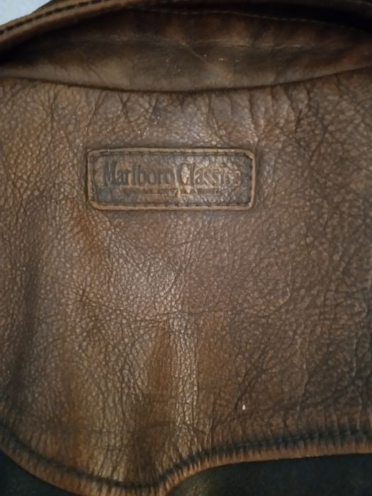 Casaco em pele Marlboro classic