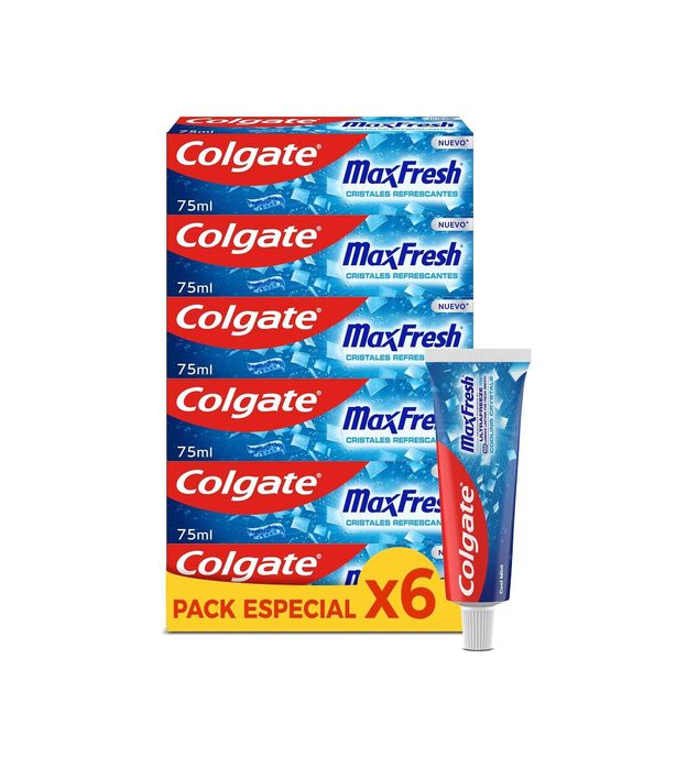 COLGATE MAX WHITE pasta do zębów z kryształkami zestaw 6 X 75 ML