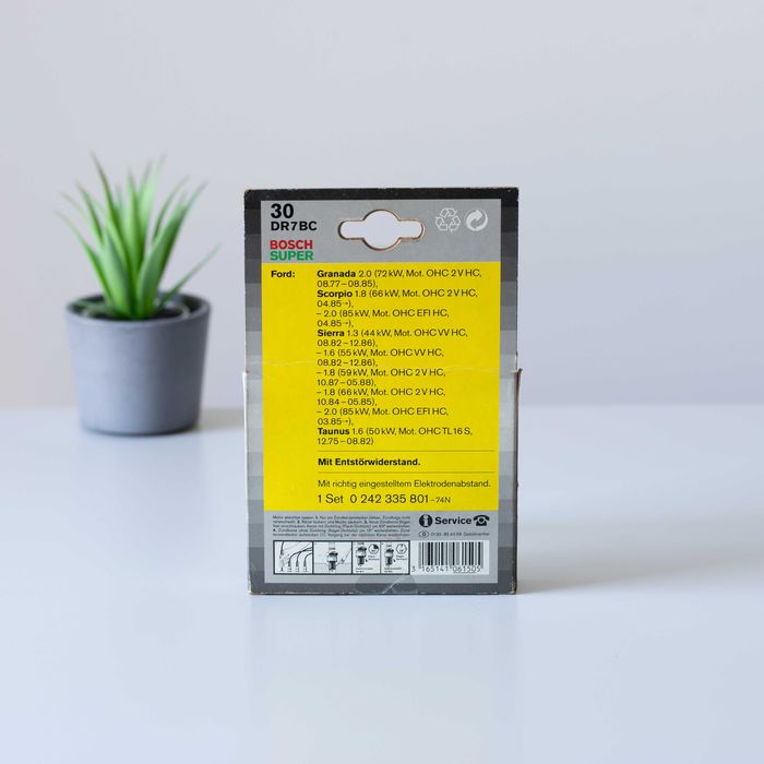 Velas de ignição Bosch DR7BC