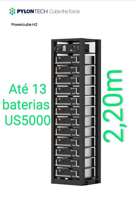 Armário Bastidor para baterias de rack Pylontech MeterBoost Fox U6 U9