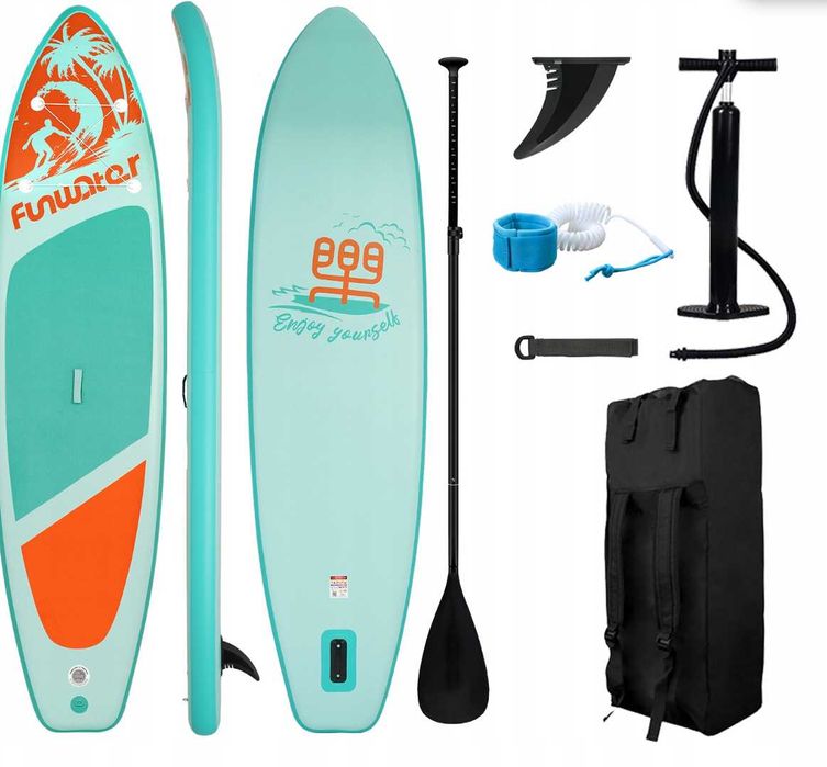 Nowa Deska SUP FUNWATER SUPFW28C deska paddle 350*87*15cm pełen zestaw OKAZJA