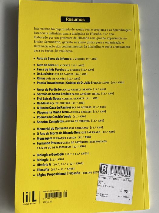 Resumos filosofia 11 ano