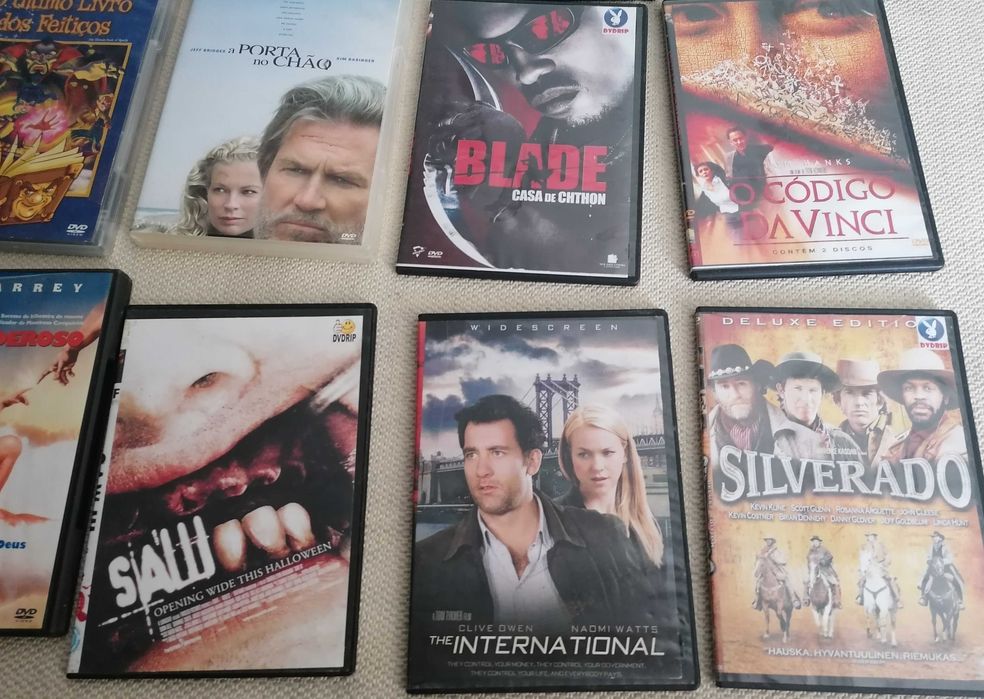 DVDs, "SAW" e outros, todo o lote por 5€
