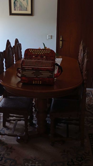 Concertina honer em lá sustenido com 3 carreira afinada
