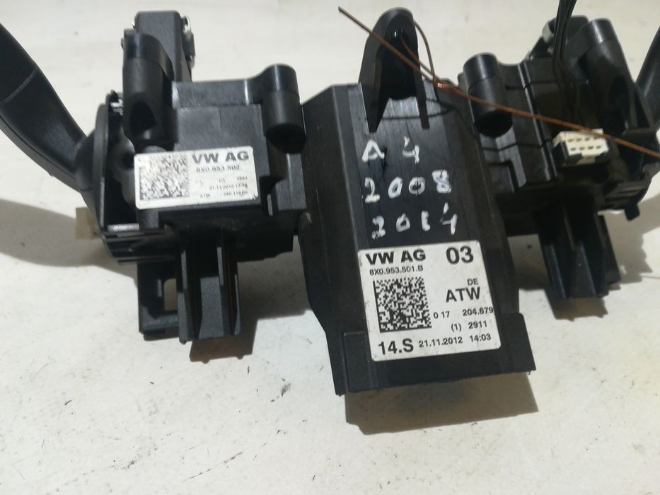 Conjunto / manetes de luzes e limpa vidros AUDI A4 (8K2, B8)