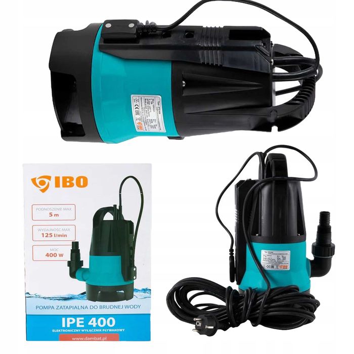 Pompa zatapialna do studzienek z sondą IBO IPE 400 SUPER JAKOŚĆ!