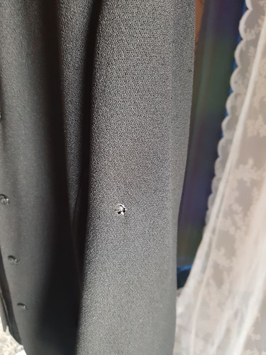 Żakiet Telimena prl czarny wady vintage stara strych kolekcja damska