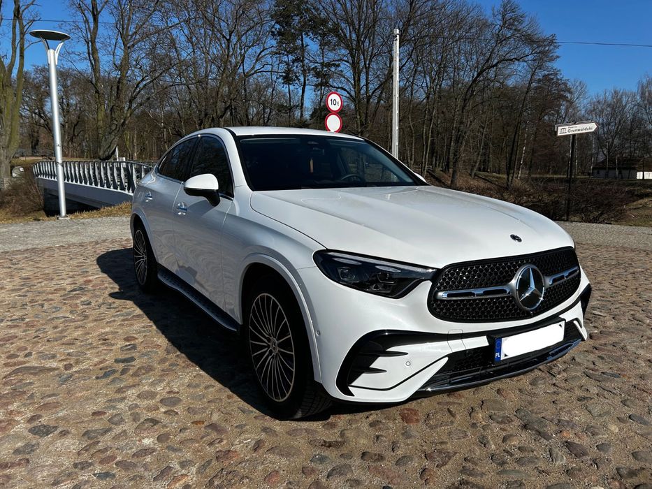 Auto do ślubu | Biały Mercedes GLC Coupé AMG