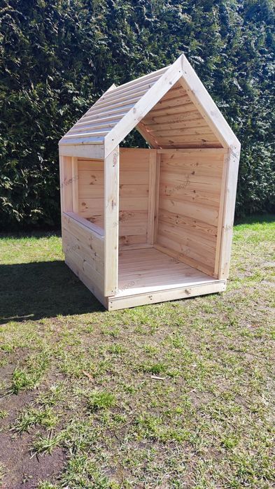 Drewniany domek ogrodowy dla dzieci GUCIO montaż GRATIS