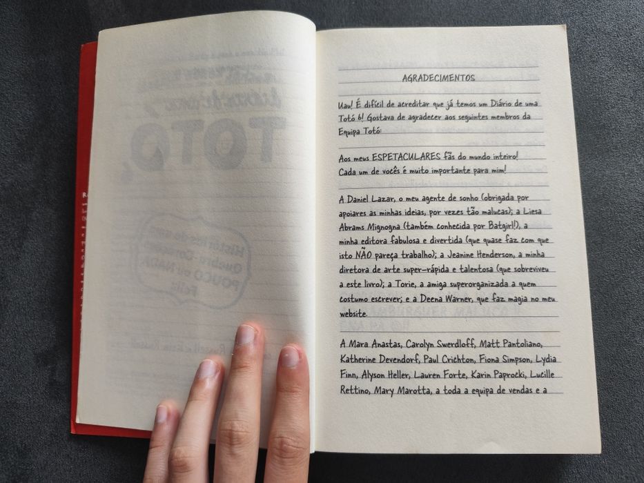 Livros "O Diário de uma Totó"