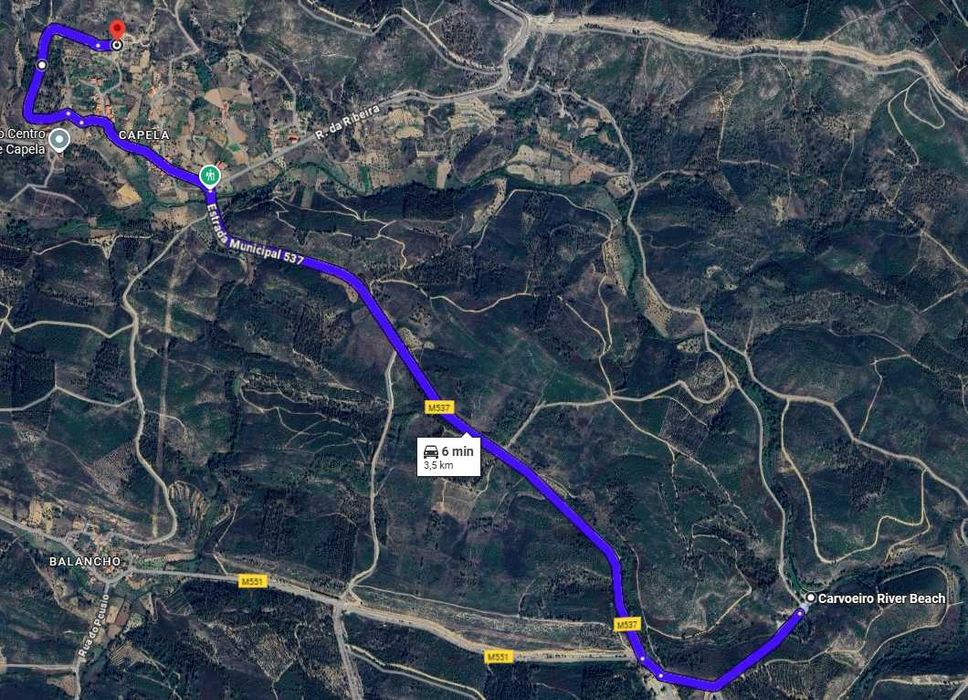 Terreno  perto da Praia Fluvial do Carvoeiro – Mação