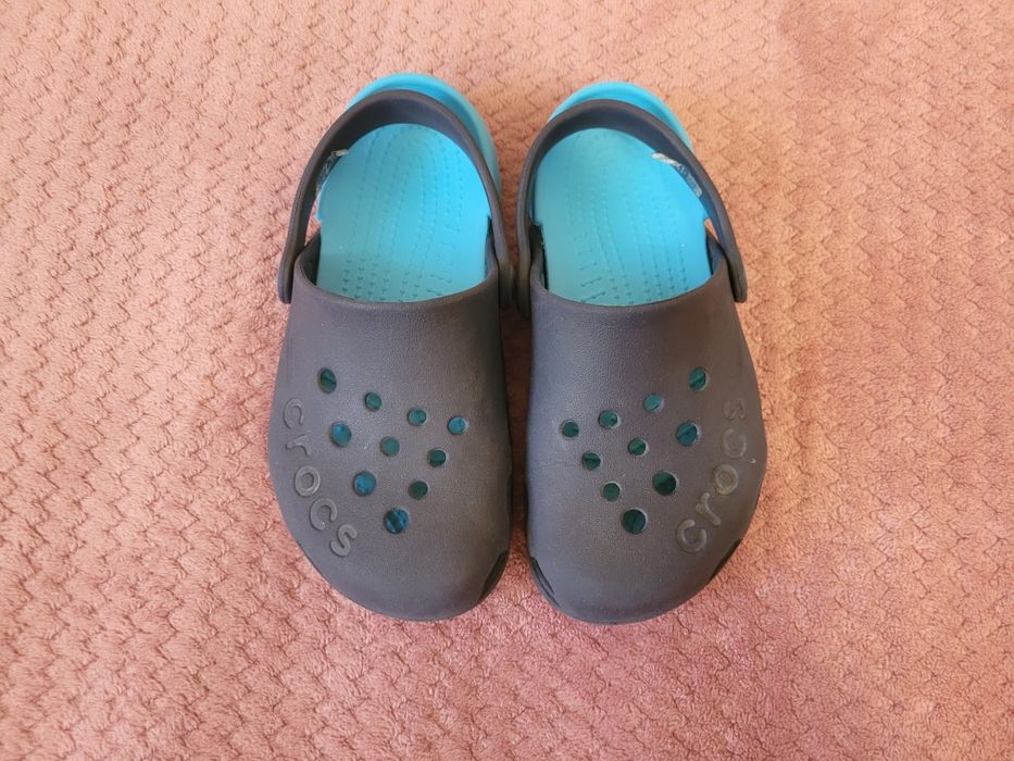 Дитячі сабо Crocs (Крокси) Electro Clog, р. С11 (28-29), синій/електро