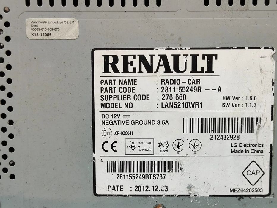 Auto radio Renault Clio IV 4