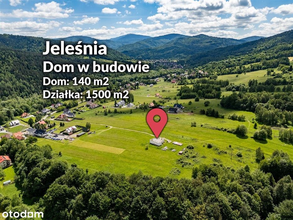 dom w budowie | Jeleśnia| widokowa działka - Widok 3