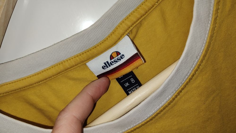 T-shirt Ellesse r. 8 / 36 / S żółta krótka