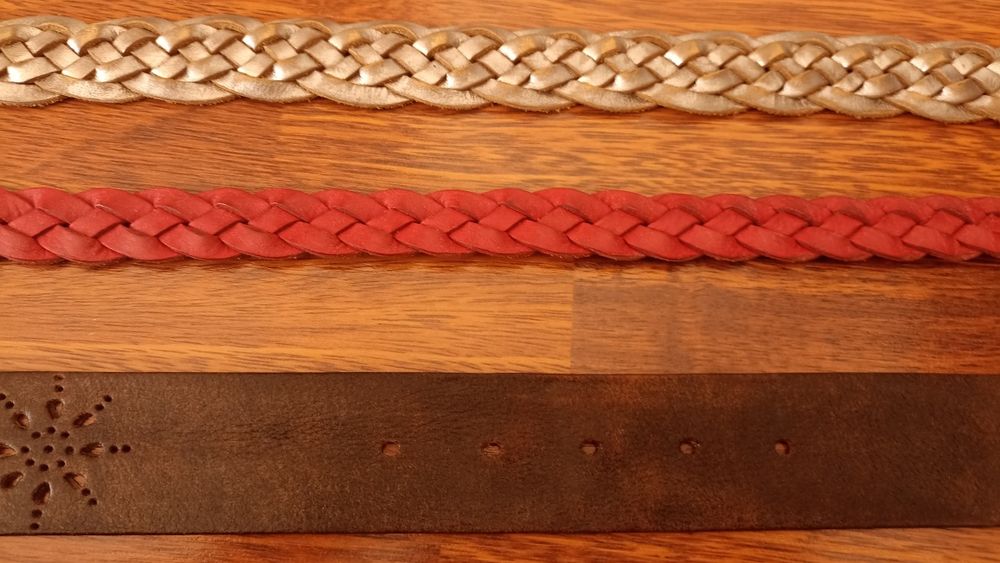 Cintos em pele senhora Massimo Dutti e outras marcas