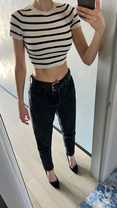 Топ Zara трикотаж