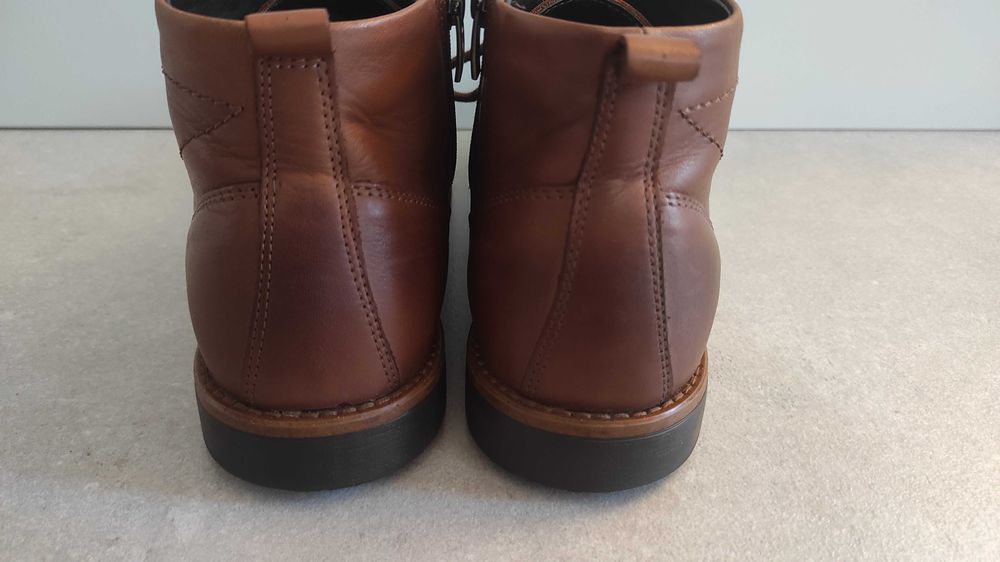 eleganckie trzewiki botki kozaki buty męskie Efekt skóra naturalna 42