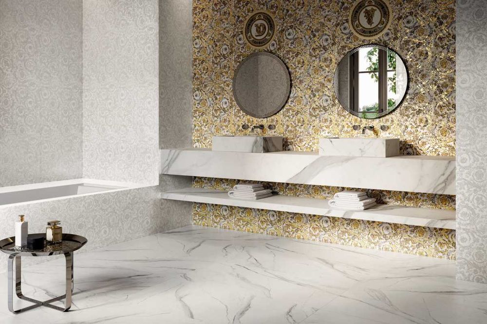 Versace Icons White - Gold Płytki 60x120