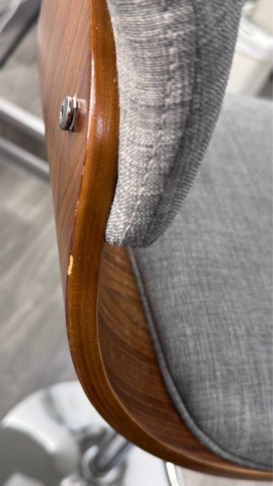 Барний стілець Montana Fabric Сірий, Горіх