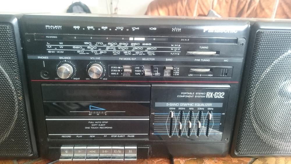 ретро магнитола 80-х годов Panasonic RX-C32