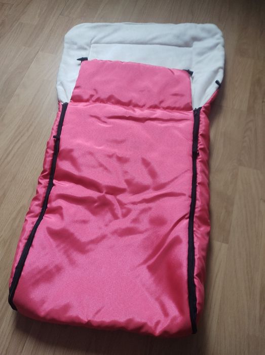 Śpiworek na sanki różowy