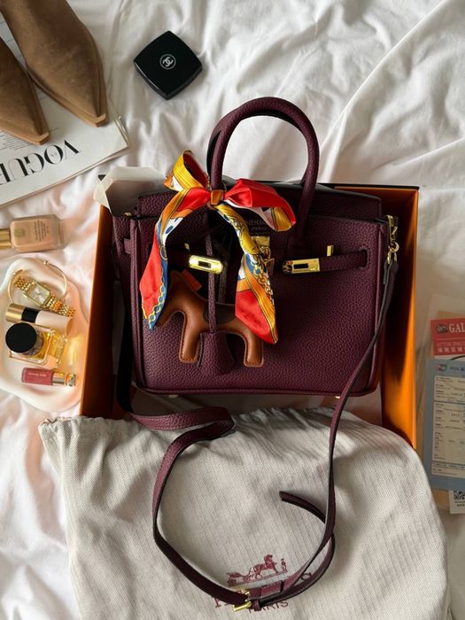 Сумка Hermès Birkin 25 / 30 Burgundy/Gold