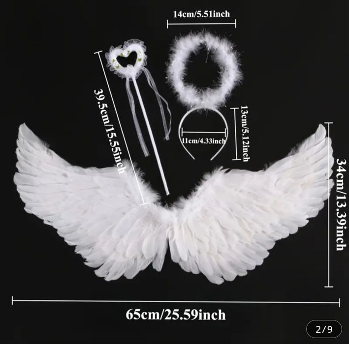 Костюм янгола крила німб чарівна паличка ангел