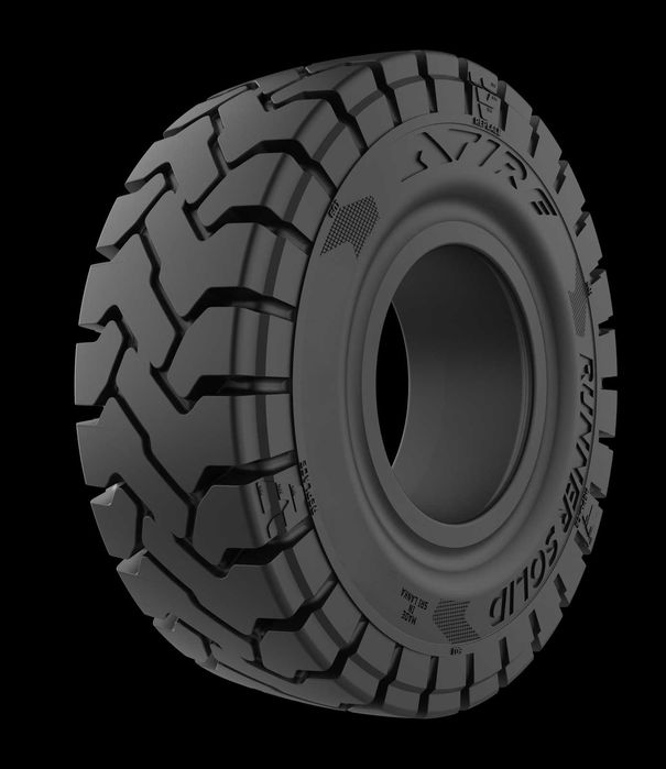 NOWA Opona ATIRE 5.00-8 czarna CLIP do wózka widłowego