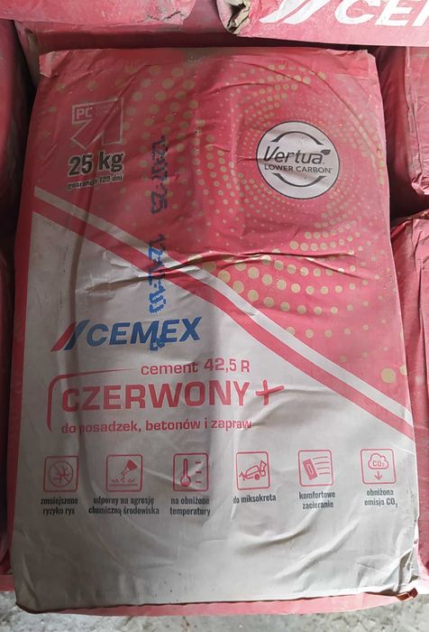 Cement czerwony Cemex  II 42,5  25 kg