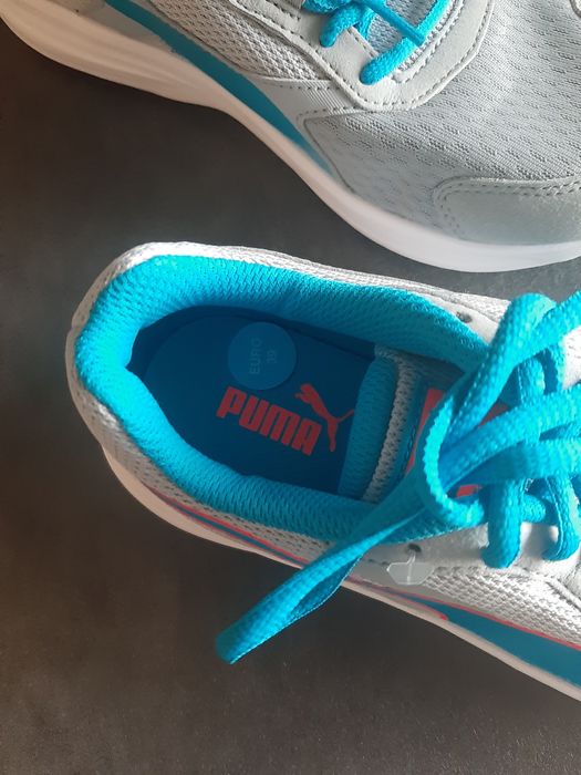 Adidasy damskie puma fitness tkmaxx lekkie niebieskie 39 nowe descenda