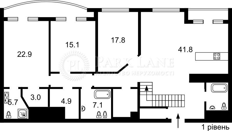 Багатокімнатна квартира за адресою вул. Гоголівська (площа 275 м²) - Atlanta.ua - фото 3