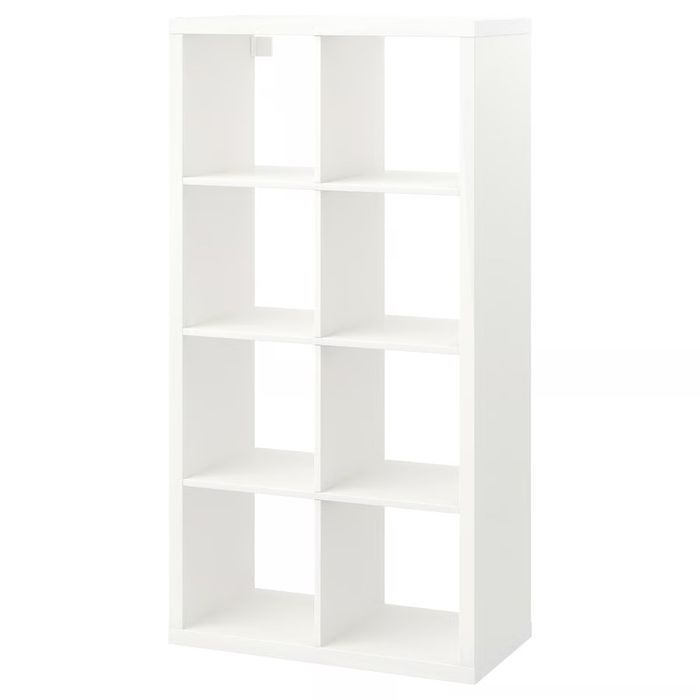 Estante KALLAX branco com 2 cestos BRANAS