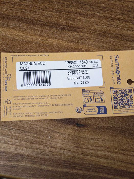 Walizka kabinowa Samsonite Magnum Eco 55cm 38L Jak nowa Gwarancja
