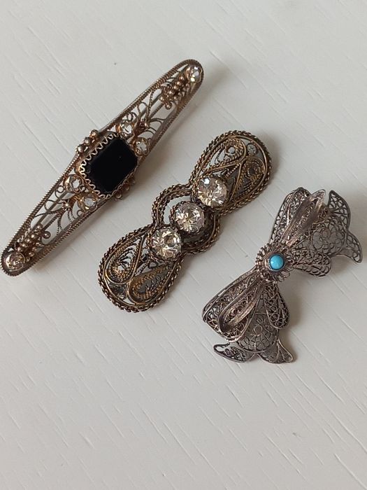 Броши серебро 875 и 84проба