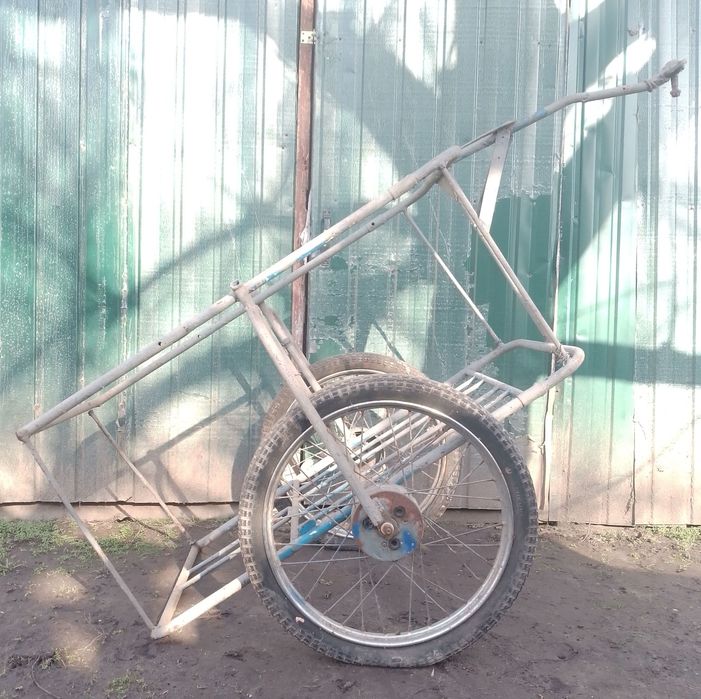 Тачка прицеп для мотоблока велосипеда