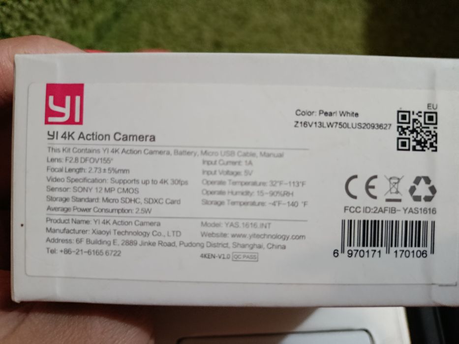 Xiaomi Yi 4k Action Camera Екшен Відеокамера
